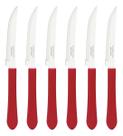 Jogo 30 Un Faca De Mesa Leme Tramontina Talher Churrasco Inox Vermelho Jogo 30 Un Faca De Mesa Leme Tramontina Talher Churrasco Inox Vermelho