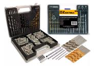 Jogo 300 Peças Brocas Concreto Metal Madeira Buchas Parede