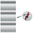 Jogo 36 Garfos de Sobremesa em Aço Inox Talher Para Cozinha