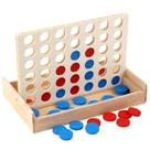 Jogo 3D de quatro em uma linha, brinquedo de madeira para crianças - Multijogador