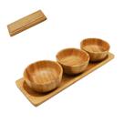Jogo 3pcs petisqueira bamboo Jogo 3pcs petisqueira bamboo