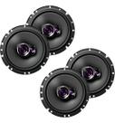 Jogo 4 Alto Falantes Pioneer 6 Ts1760br Onix Preto