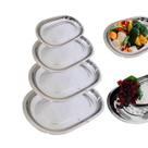 Jogo 4 Baixela Inox Travessa Oval Servir Mesa 28-30-35-40cm Jogo 4 Baixela Inox Travessa Oval Servir Mesa 28-30-35-40cm