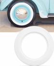 Jogo 4 Banda De Faixa Branca Automotiva Larga 14 , 15 E 16
