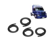 Jogo 4 Borrachas Porta Scania 112 113/142+canaletas/pestana