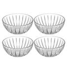 Jogo 4 Bowl de Cristal Ecológico Mini Tigela Cumbuca Transparente Wolff 100ml