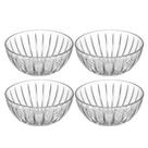 Jogo 4 Bowl De Cristal Ecológico Mini Tigela Cumbuca Transparente Wolff 100ml