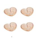 Jogo 4 Bowls Coração Wolff Cristal Pearl 12cm Âmbar wolff Jogo 4 Bowls Coração Wolff Cristal Pearl 12cm Âmbar wolff