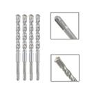 Jogo 4 Brocas SDS Plus 18x160 mm Aço Carbono Tungstênio