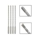 Jogo 4 Brocas SDS Plus 8x210 mm Aço Carbono Tungstênio