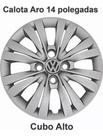 Jogo 4 Calota Gol Voyage G6 G7 2013/2015 Aro 14 - 245 Cb