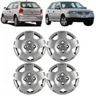 Jogo 4 Calota Modelo Gol G4 2006 até 2014 Aro 13 polegadas Cubo Alto Emblema VW