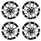Jogo 4 Calota Sport 15 Preto Prata Fluence Megane Scenic A