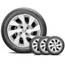 Jogo 4 Calotas Aro 13 Chevrolet Gm Celta Corsa Classic Prata CL10001PN (Emb Prata)