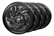 Jogo 4 Calotas Aro 13 Nitro Black Ford Fiesta Ka Focus Preto