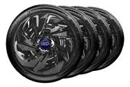 Jogo 4 Calotas Aro 13 Nitro Ford Fiesta Ka Focus Kit Carlota Preto