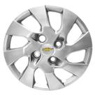 Jogo 4 Calotas Aro 15 GM Onix Prisma 2013 14 15 16 PRATA