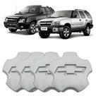 Jogo 4 Calotas Central Miolo Roda Pecas Genuinas Gm S10 blazer Kit2095