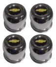 Jogo 4 Calotas Centro Roda F1000 F100 F75 Metal Furo 110mm