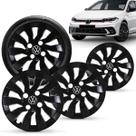 Jogo 4 Calotas Elitte 14" Street Preto Polo Track 2023 a 2025 com Emblema Resinado Jogo 4 Calotas Elitte 14" Street Preto Polo Track 2023 a 2025 com Emblema Resinado