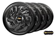 Jogo 4 Calotas Esportiva Chevrolet Corsa Agile Kit Carlota Aro 14 Celta Prisma