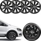 Jogo 4 Calotas Esportivas Vw Gol G1 G2 G3 Aro 15 Black