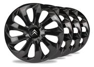 Jogo 4 Calotas Velox Aro 14 Black Citroen C3 C4 Aircross Kit Carlota Jogo 4 Calotas Velox Aro 14 Black Citroen C3 C4 Aircross Kit Carlota