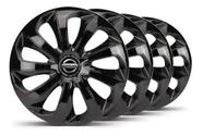 Jogo 4 Calotas Velox Aro 15 Preta Nissan March Versa - Elitte