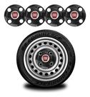Jogo 4 Calotinhas Centrais Fiat Strada Aro 13 14 15