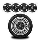 Jogo 4 Calotinhas Centrais Reunalt Sandero Kangoo Clio Jogo 4 Calotinhas Centrais Reunalt Sandero Kangoo Clio