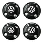 Jogo 4 Calotinhas Centrais Roda De Ferro VW Gol Voy Parati Saveiro G1 G2 G3 G4 G5 G6