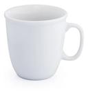 Jogo 4 Caneca Biruta 350ml Porcelana Branca Xicaras Café Cha