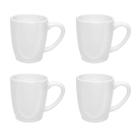 Jogo 4 Canecas de 260ml Ryo White Oxford Porcelanas