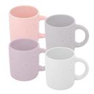 Jogo 4 Canecas De Café De Cerâmica Granilite 90Ml - WOLFF