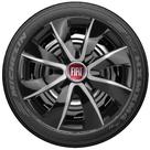 Jogo 4 Carlotas Esportiva Aro 13 Prime Fiat Palio Uno Preto/Prata A Pronta Entrega