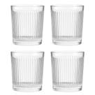 Jogo 4 Copo de Vidro Transparente Down Line 360ml Em Casa Tem