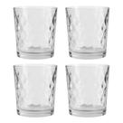 Jogo 4 Copo de Vidro Transparente para Whisky Diamond 360ml Em Casa Tem