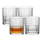 Jogo 4 Copo de Whisky Vidro Baixo Rocks Cristalle Drink Uisque Negroni Lapidado Haüskraft 310ml