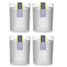 Jogo 4 Copos Acrílico Crystal Diamante 490ML