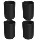 Jogo 4 Copos Altos 110ml Cerâmica Stoneware Neo Preto Matte Jogo 4 Copos Altos 110ml Cerâmica Stoneware Neo Preto Matte