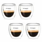 Jogo 4 Copos Café Chá Licor Parede Dupla 80ml Xícara Bugatti Jogo 4 Copos Café Chá Licor Parede Dupla 80ml Xícara Bugatti