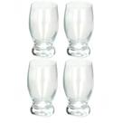 Jogo 4 Copos De Vidro Agua Cerveja Suco 248ml Taça Jogo 4 Copos De Vidro Agua Cerveja Suco 248ml Taça