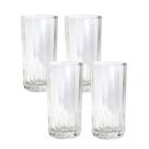 Jogo 4 Copos de Vidro Água Suco Vitamina Coquetel Long Drink Multiuso 320ML