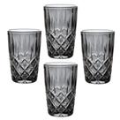 Jogo 4 Copos de Vidro Louvre Titânio 350ml Luxo Bebidas Água Suco Jogo 4 Copos de Vidro Louvre Titânio 350ml Luxo Bebidas Água Suco