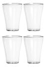 Jogo 4 Copos Liso 350ml Niquelart Bar Cozinha Drinks Suco