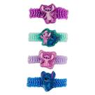 Jogo 4 elásticos cabelo stitch angel - disney