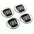 Jogo 4 Emblema Adesivo Calota Fiat Mobi Resinado Preto 48mm Jogo 4 Emblema Adesivo Calota Fiat Mobi Resinado Preto 48mm