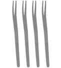 Jogo 4 Garfos 13,5cm Para Petisco Em Aço Inox