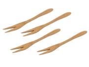 Jogo 4 garfos petisqueira em bambu ecokitchen