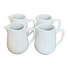 Jogo 4 Jarras 120ml Master Cheff p/ molhos, caldas, temperos - Kit Porcelana Branca